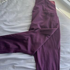 Purple size small leggings, perfect for running or everyday wear